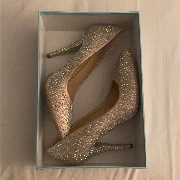 Betsey Johnson Shoes - Betsy Johnson Bridal shoes blue bottom
